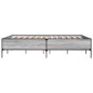 vidaXL Estructura cama madera ingeniería metal gris Sonoma 140x190 cm vidaXL Estructura cama madera ingeniería metal gris Sonoma 140x190 cm