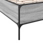 vidaXL Estructura cama madera ingeniería metal gris Sonoma 140x190 cm vidaXL Estructura cama madera ingeniería metal gris Sonoma 140x190 cm