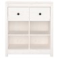 vidaXL Aparador de madera maciza de pino blanco 70x35x80 cm vidaXL Aparador de madera maciza de pino blanco 70x35x80 cm