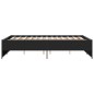 vidaXL Estructura de cama madera de ingeniería y metal negro 120x200cm vidaXL Estructura de cama madera de ingeniería y metal negro 120x200cm