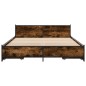 vidaXL Cama con cajones madera de ingeniería roble ahumado 140x200 cm vidaXL Cama con cajones madera de ingeniería roble ahumado 140x200 cm