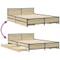 vidaXL Cama con cajones madera ingeniería roble Sonoma 140x190 cm vidaXL Cama con cajones madera ingeniería roble Sonoma 140x190 cm