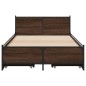 vidaXL Cama con cajones madera de ingeniería marrón roble 75x190 cm vidaXL Cama con cajones madera de ingeniería marrón roble 75x190 cm