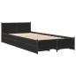 vidaXL Cama con cajones madera de ingeniería negro 100x200 cm vidaXL Cama con cajones madera de ingeniería negro 100x200 cm