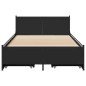 vidaXL Cama con cajones madera de ingeniería negro 100x200 cm vidaXL Cama con cajones madera de ingeniería negro 100x200 cm