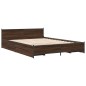 vidaXL Cama con cajones madera de ingeniería marrón roble 140x200 cm