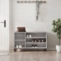 vidaXL Mueble zapatero madera contrachapada gris Sonoma 102x36x60 cm vidaXL Mueble zapatero madera contrachapada gris Sonoma 102x36x60 cm