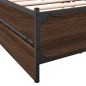 vidaXL Cama con cajones madera de ingeniería marrón roble 140x200 cm