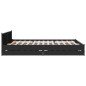 vidaXL Estructura cama con cajones madera ingeniería negra 180x200 cm vidaXL Estructura cama con cajones madera ingeniería negra 180x200 cm
