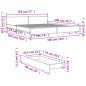 vidaXL Estructura cama con cajones madera ingeniería negra 180x200 cm vidaXL Estructura cama con cajones madera ingeniería negra 180x200 cm