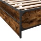 vidaXL Cama con cajones madera de ingeniería roble ahumado 75x190 cm vidaXL Cama con cajones madera de ingeniería roble ahumado 75x190 cm
