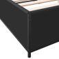 vidaXL Estructura de cama madera de ingeniería y metal negro 140x190cm vidaXL Estructura de cama madera de ingeniería y metal negro 140x190cm