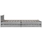 vidaXL Cama con cajones madera de ingeniería gris Sonoma 90x190 cm vidaXL Cama con cajones madera de ingeniería gris Sonoma 90x190 cm