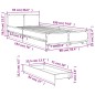 vidaXL Cama con cajones madera de ingeniería gris Sonoma 90x190 cm vidaXL Cama con cajones madera de ingeniería gris Sonoma 90x190 cm