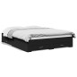 vidaXL Cama con cajones madera de ingeniería negro 140x200 cm vidaXL Cama con cajones madera de ingeniería negro 140x200 cm