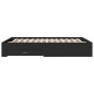 vidaXL Cama con cajones madera de ingeniería negro 140x200 cm vidaXL Cama con cajones madera de ingeniería negro 140x200 cm