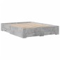 vidaXL Cama con cajones madera ingeniería gris hormigón 140x200 cm vidaXL Cama con cajones madera ingeniería gris hormigón 140x200 cm