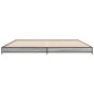 vidaXL Estructura cama madera ingeniería metal gris Sonoma 200x200 cm