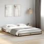 vidaXL Estructura cama madera ingeniería metal roble Sonoma 140x190 cm vidaXL Estructura cama madera ingeniería metal roble Sonoma 140x190 cm