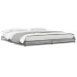 vidaXL Estructura cama madera ingeniería metal gris Sonoma 180x200 cm vidaXL Estructura cama madera ingeniería metal gris Sonoma 180x200 cm