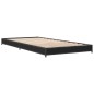vidaXL Estructura de cama madera de ingeniería y metal negro 90x200 cm vidaXL Estructura de cama madera de ingeniería y metal negro 90x200 cm