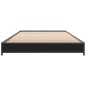 vidaXL Estructura de cama madera de ingeniería y metal negro 90x200 cm vidaXL Estructura de cama madera de ingeniería y metal negro 90x200 cm