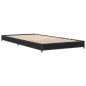 vidaXL Estructura de cama madera de ingeniería y metal negro 90x200 cm vidaXL Estructura de cama madera de ingeniería y metal negro 90x200 cm