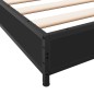 vidaXL Estructura de cama madera de ingeniería y metal negro 90x200 cm vidaXL Estructura de cama madera de ingeniería y metal negro 90x200 cm