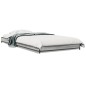 vidaXL Estructura cama madera ingeniería metal gris Sonoma 100x200 cm vidaXL Estructura cama madera ingeniería metal gris Sonoma 100x200 cm