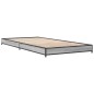 vidaXL Estructura cama madera ingeniería metal gris Sonoma 100x200 cm vidaXL Estructura cama madera ingeniería metal gris Sonoma 100x200 cm