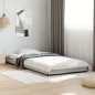 vidaXL Estructura cama madera ingeniería metal gris Sonoma 100x200 cm vidaXL Estructura cama madera ingeniería metal gris Sonoma 100x200 cm
