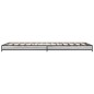 vidaXL Estructura cama madera ingeniería metal gris Sonoma 100x200 cm vidaXL Estructura cama madera ingeniería metal gris Sonoma 100x200 cm
