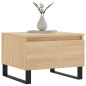 vidaXL Mesas de centro 2 uds madera ingeniería roble Sonoma 50x46x35cm vidaXL Mesas de centro 2 uds madera ingeniería roble Sonoma 50x46x35cm