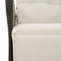 vidaXL Set comedor de jardín 3 pzas con cojines ratán sintético negro vidaXL Set comedor de jardín 3 pzas con cojines ratán sintético negro