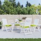 vidaXL Cojines de silla de jardín 4 uds tela Oxford verde 40x40x7 cm