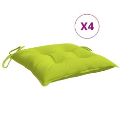 vidaXL Cojines de silla de jardín 4 uds tela Oxford verde 40x40x7 cm