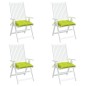 vidaXL Cojines de silla de jardín 4 uds tela Oxford verde 40x40x7 cm