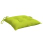 vidaXL Cojines de silla de jardín 4 uds tela Oxford verde 40x40x7 cm