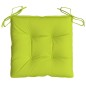 vidaXL Cojines de silla de jardín 4 uds tela Oxford verde 40x40x7 cm