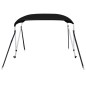 vidaXL Toldo bimini de 2 arcos negro 148,5x133x104 cm vidaXL Toldo bimini de 2 arcos negro 148,5x133x104 cm