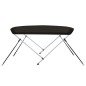 vidaXL Toldo bimini de 2 arcos negro 148,5x133x104 cm vidaXL Toldo bimini de 2 arcos negro 148,5x133x104 cm