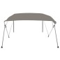 vidaXL Toldo bimini de 4 arcos gris 236x199x135 cm vidaXL Toldo bimini de 4 arcos gris 236x199x135 cm