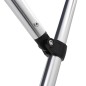 vidaXL Toldo bimini de 4 arcos gris 236x199x135 cm