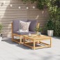 vidaXL Sofá de jardín de esquina y cojines acacia maciza 73x73x65 cm vidaXL Sofá de jardín de esquina y cojines acacia maciza 73x73x65 cm