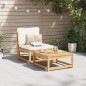 vidaXL Sofá de jardín con cojines madera maciza acacia vidaXL Sofá de jardín con cojines madera maciza acacia