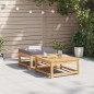 vidaXL Taburete de jardín con cojines madera maciza de acacia vidaXL Taburete de jardín con cojines madera maciza de acacia
