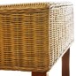 vidaXL Sillas de comedor 2 unidades ratán natural marrón vidaXL Sillas de comedor 2 unidades ratán natural marrón