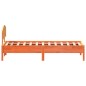 vidaXL Estructura cama con cabecero madera pino marrón cera 90x190 cm vidaXL Estructura cama con cabecero madera pino marrón cera 90x190 cm