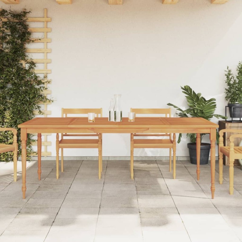 vidaXL Mesa Batavia madera maciza de teca 200x100x75 cm vidaXL Mesa Batavia madera maciza de teca 200x100x75 cm