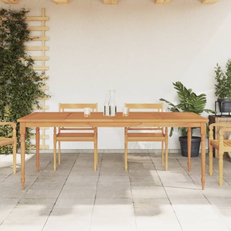 vidaXL Mesa Batavia madera maciza de teca 200x100x75 cm